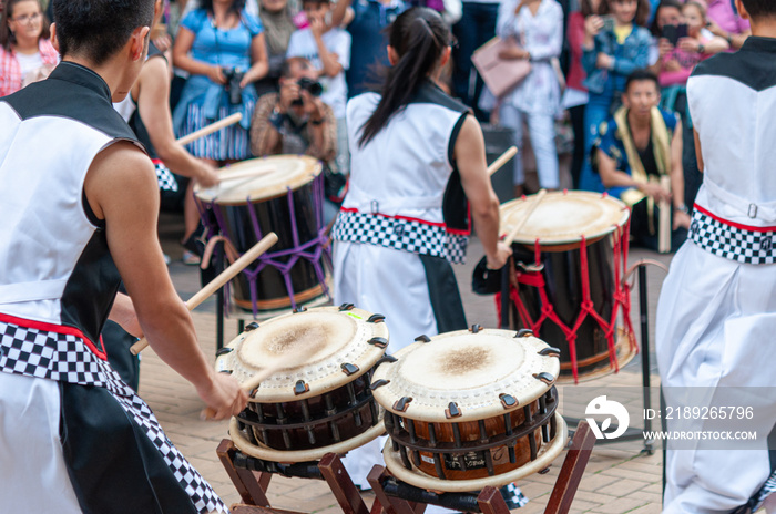 Japanese Drum during a summer festival