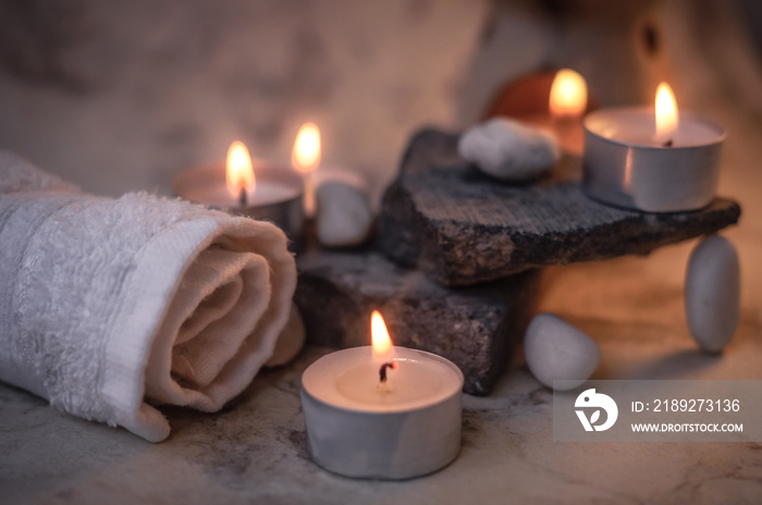 velas aromáticas para un día en el spa