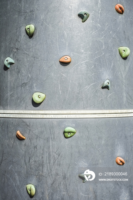 Climbing wall on playground