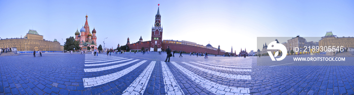 Red square in Moscow , Russia