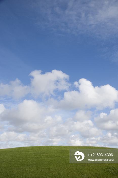 Hill and clouds 