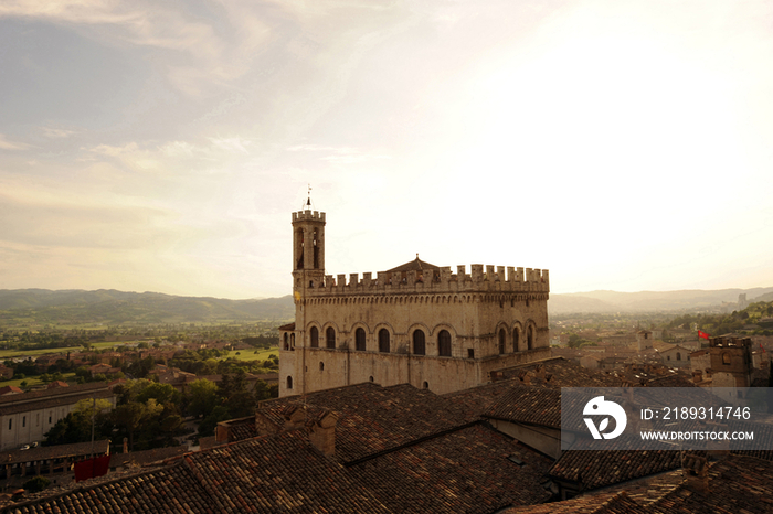 Italy, Umbria, Gubbio, Palazzo dei Consoli