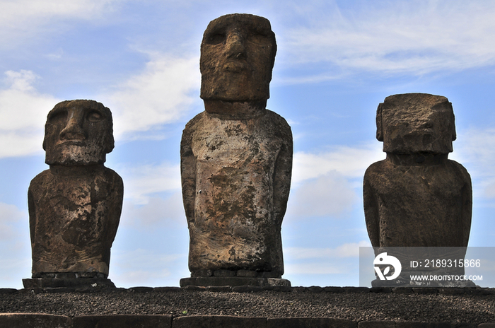 Moai Statue in Easter Island, Chile 