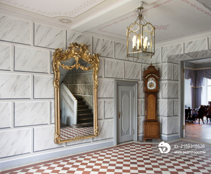 Elegant Manor Hallway