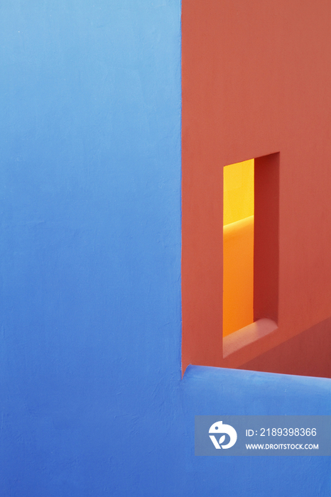 Blue and Orange Walls