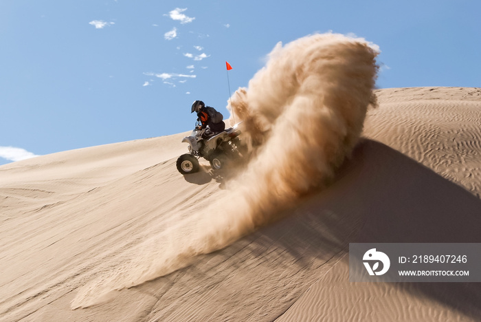 Quad-bike in Glamis sand Dunes