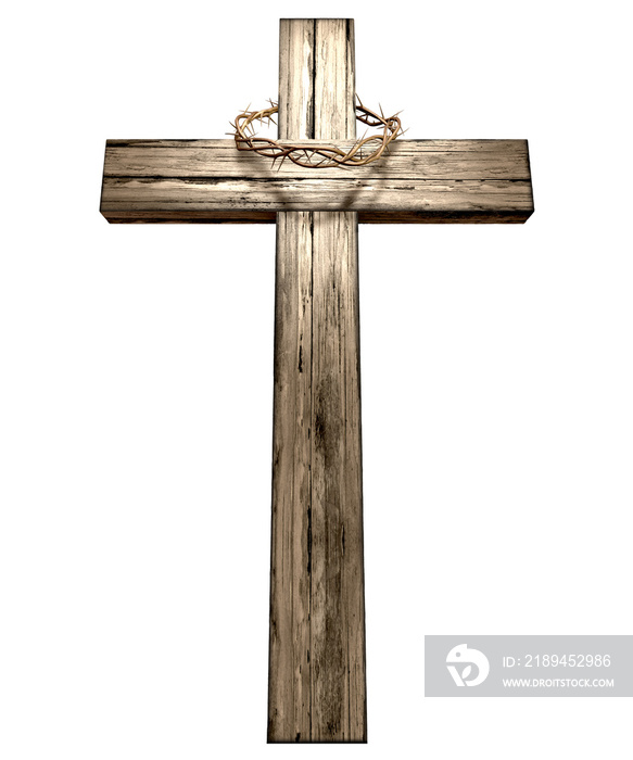 Crucifix With A Crown Of Thorns