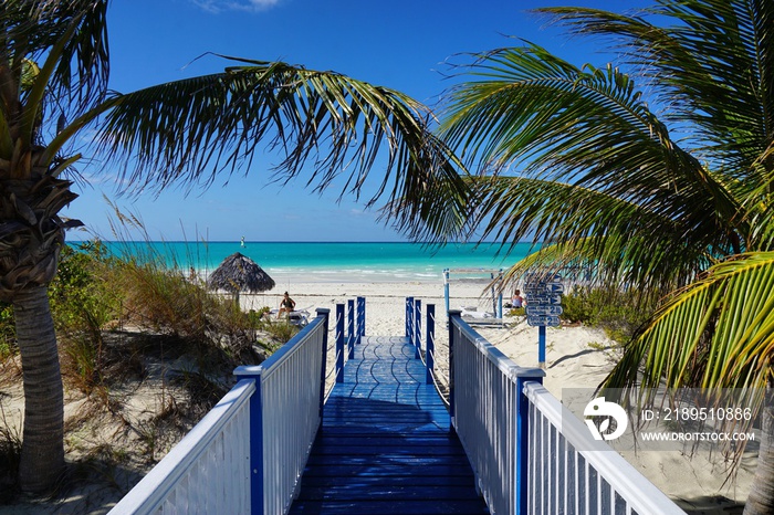 Holzsteg auf Kuba, Santa Lucia, Cayo Coco