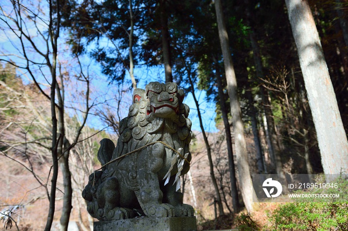 狛犬, 石割山神社, komainu, Ishiwari shrine