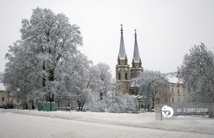 STIFT ADMONT IM WINTER