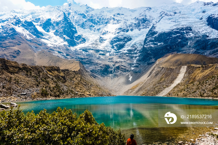 Beautiful Humantay lagoon, Cusco.