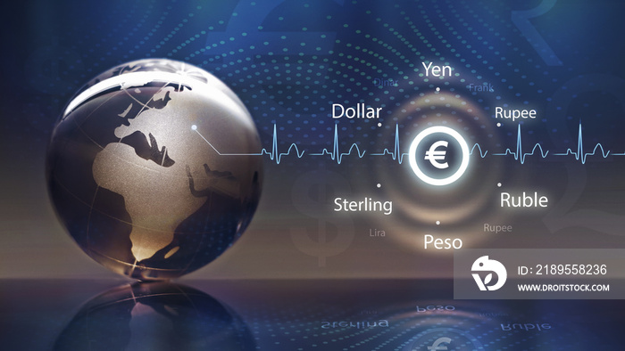 Euro currency concept