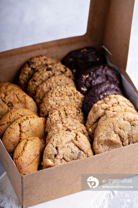 Box of assorted cookies