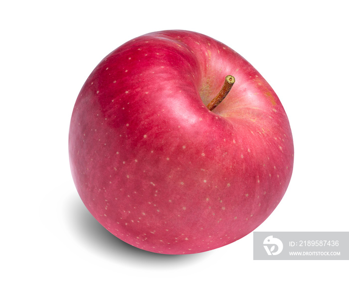 Fresh fuji Apple on white background,Red apples isolated on white background. With clipping path.