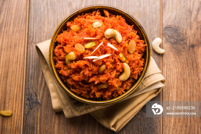 Carrot Halwa或Gajar Halwa