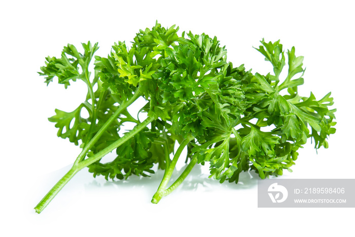 Parsley isolated on white background