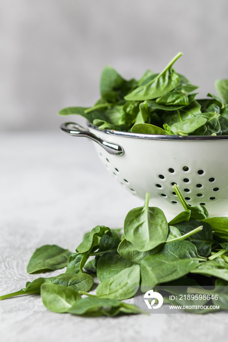 Baby spinach leaves