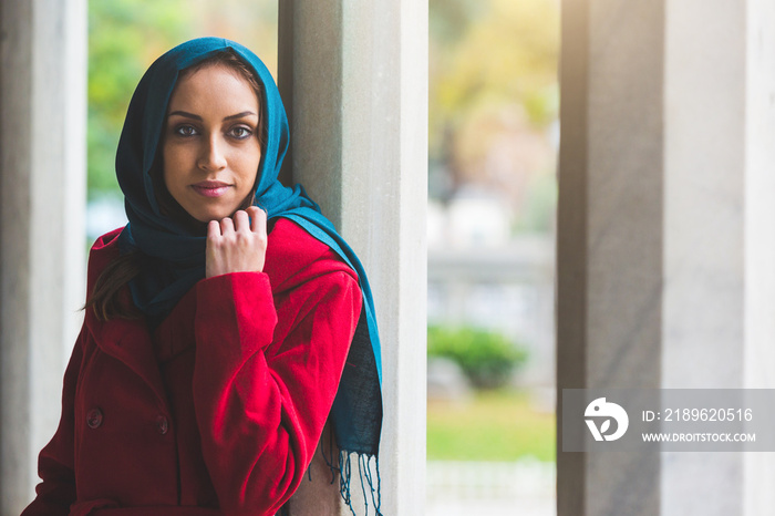 Young arab woman portrait in Istanbul