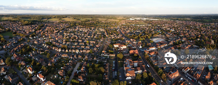 Aerial view of Thatcham in Berkshire