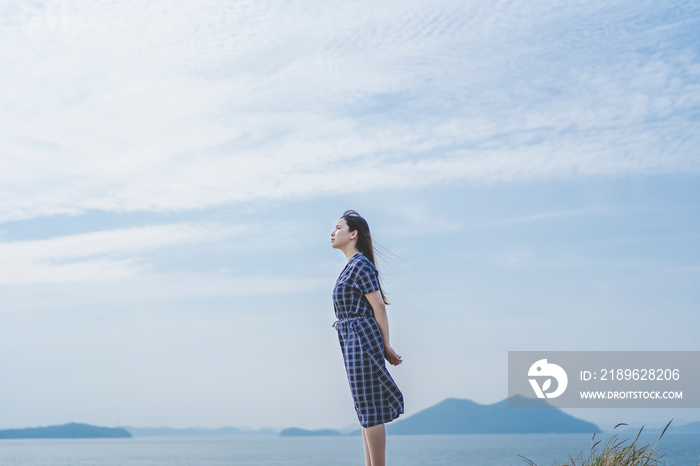 海の女性