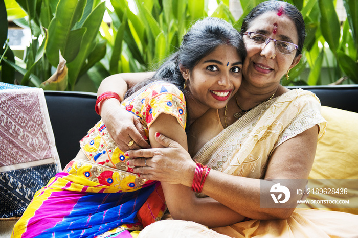 A happy Indian family