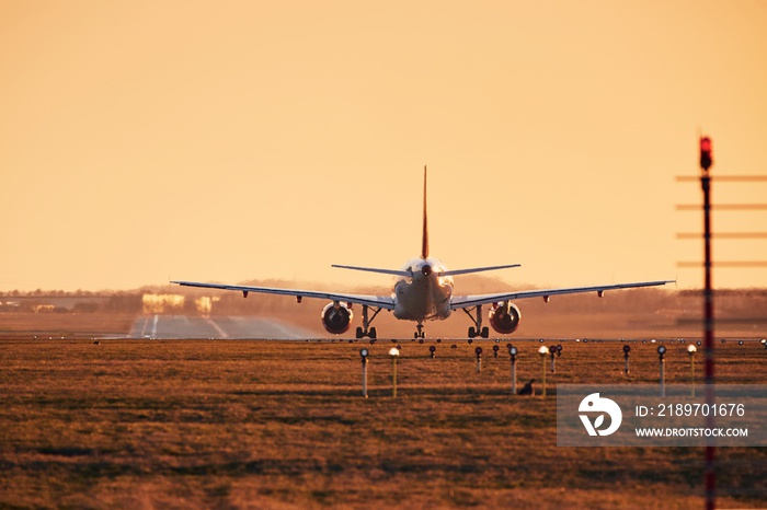 Airplane ready for take off