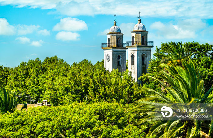 位于Colonia del Sacramento的圣体大教堂。乌拉圭的联合国教科文组织世界遗产