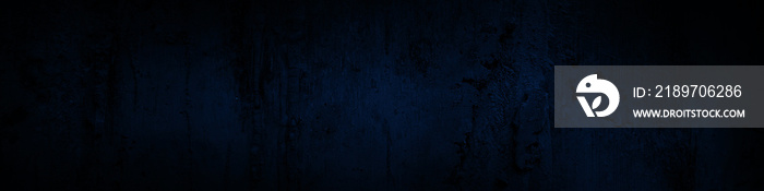 Dark background grunge texture design with distressed dark blue rust pattern, paint splatter, broken