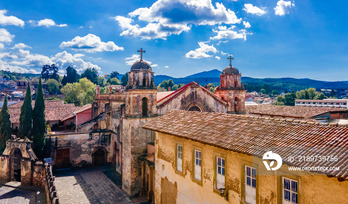 Aerial View from Templo del Sagrario, Pátzcuaro, Michoacán, México