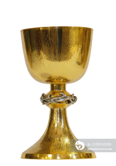 Gold sacred chalice, church of Saint Matthew in Stitar, Croatia