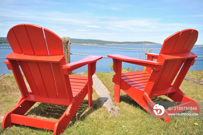 Benches for rest and relaxation in the park.