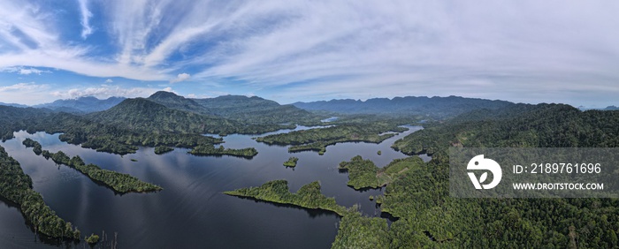 The Mountains and Fjords of Milford Sound and Doubtful Sound, New Zealand. Bengoh Valley, Sarawak.