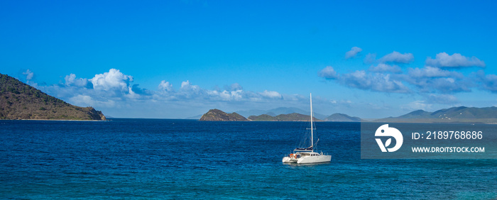 Calm water of tropical bay