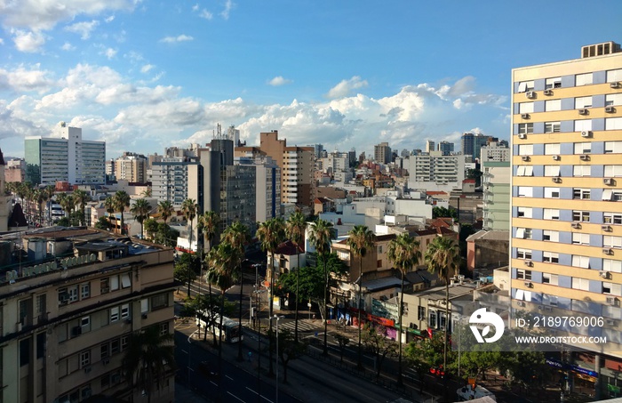 Partial view of Porto Alegre city, south of Brazil.