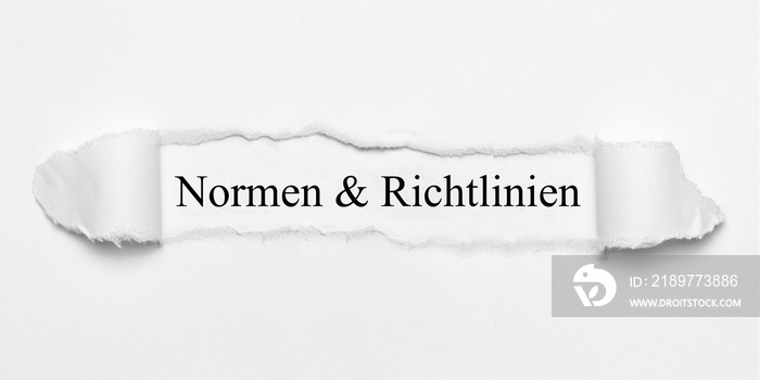 Normen & Richtlinien