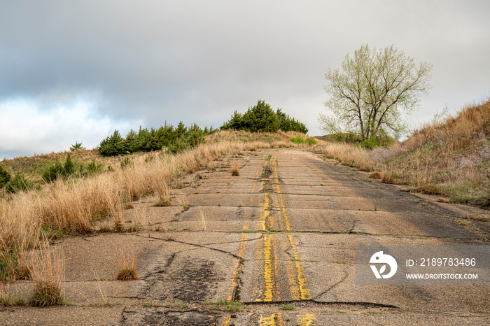 Old abandoned highway