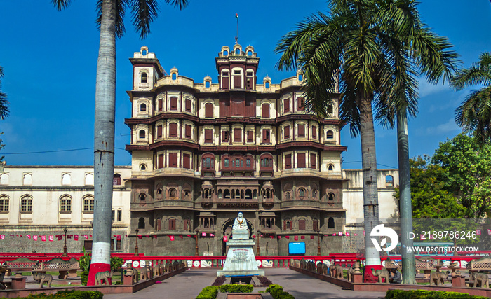 Rajwada palace in Indore, Madhya Pradesh, India.