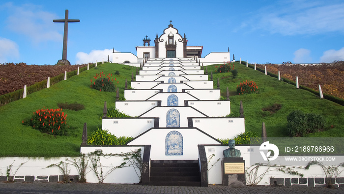 Our Lady of Peace Chapel  (Ermida de Nossa Senhora da Paz) in Vila Franca do Campo, Azores, Portugal