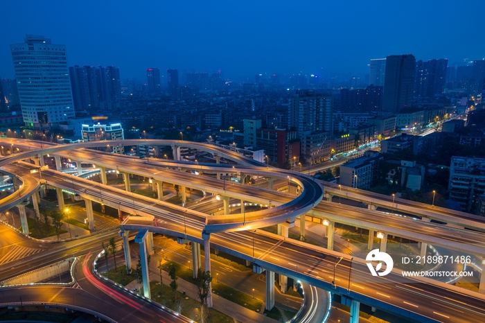 成都营门口立交桥夜景