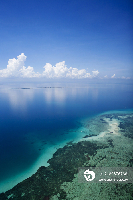 Blue ocean in Bohol Island, Philippines