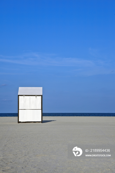 Shed on a Deserted Beach