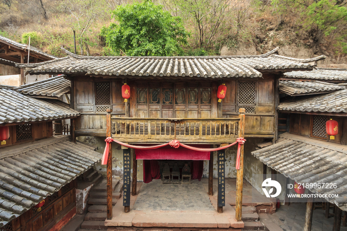 Wu Family Courtyard at Heijing Ancient Town in Yunnan,China