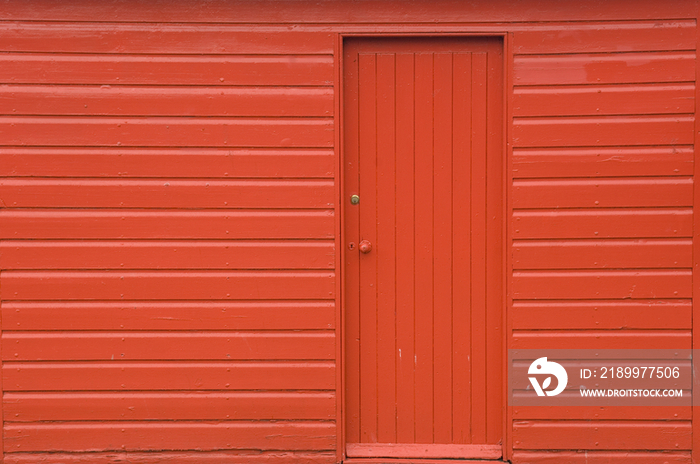 Red Wooden Shed