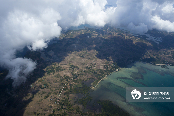 Aerial view of Bohol Island, Philippines