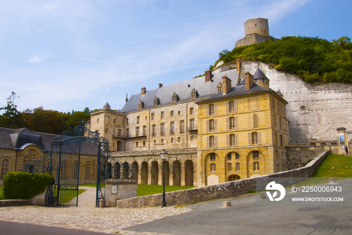 France countryside castle of La Roche Guyon, France