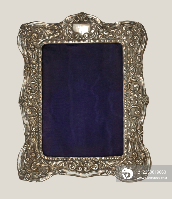 Victorian silver frame