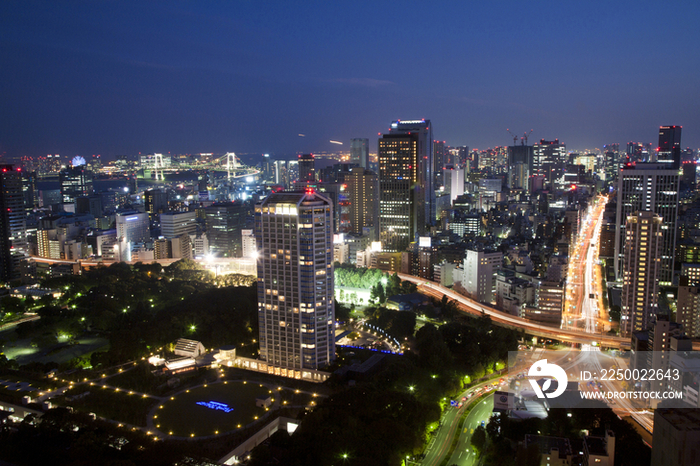 Akabane Junction at night, Tokyo, Japan