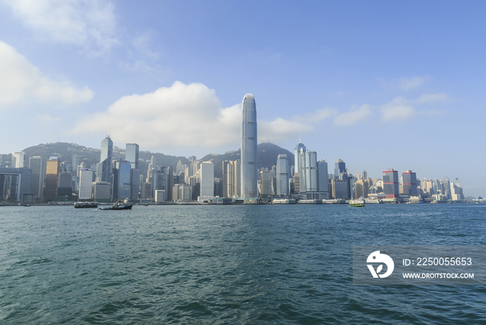 High rise buildings in Hong Kong Island