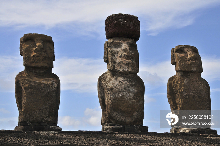 Moai Statue in Easter Island, Chile 