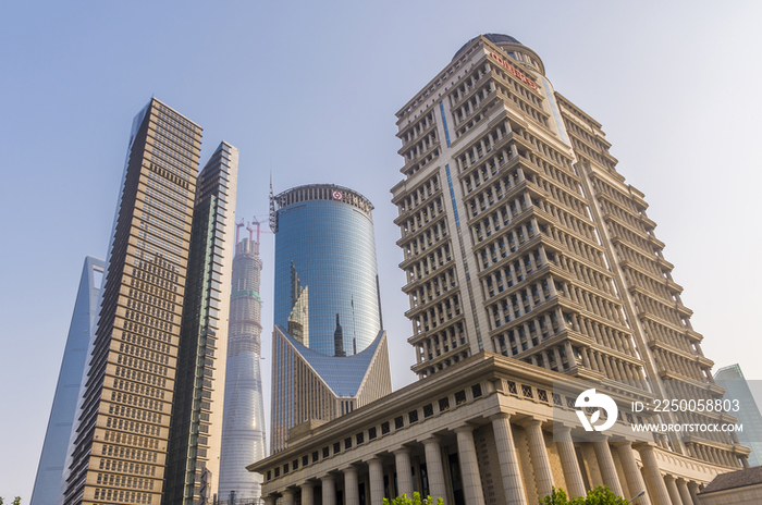 High-rise Buildings in Lujiazui,Shanghai,China